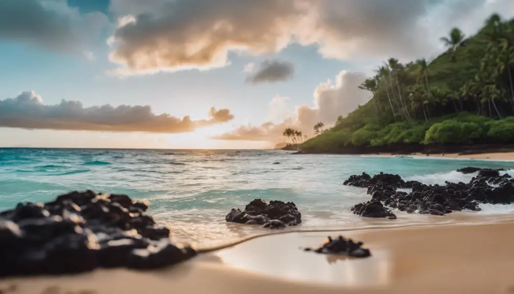 tropical paradise at kee beach