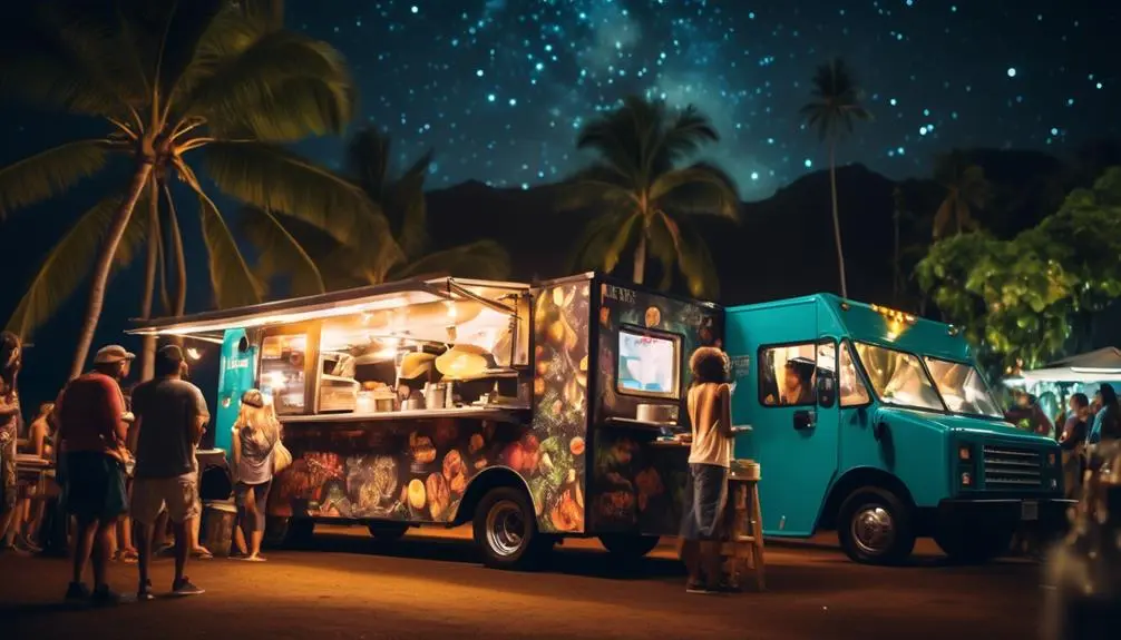 vibrant late night food trucks