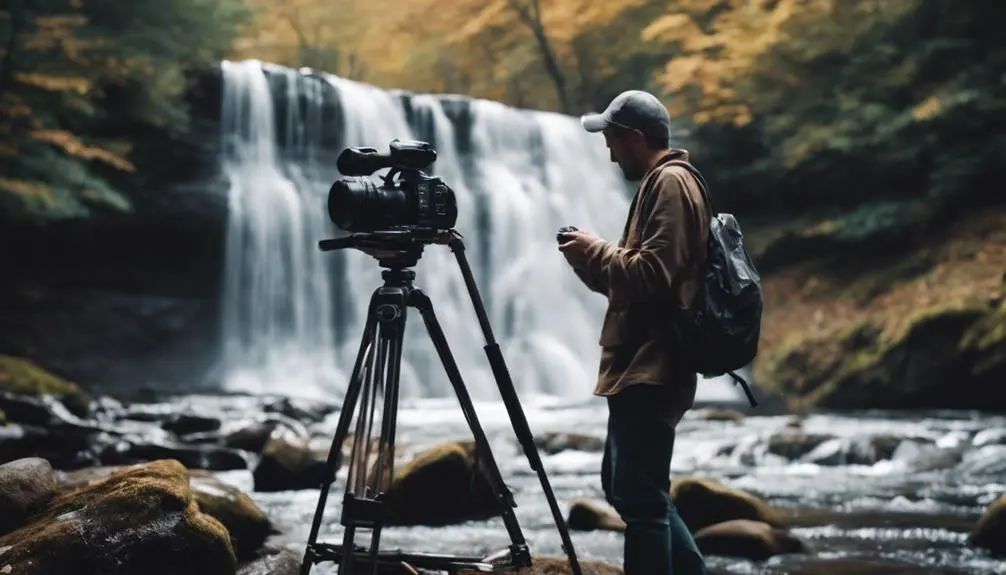 waterfall photography with tripods