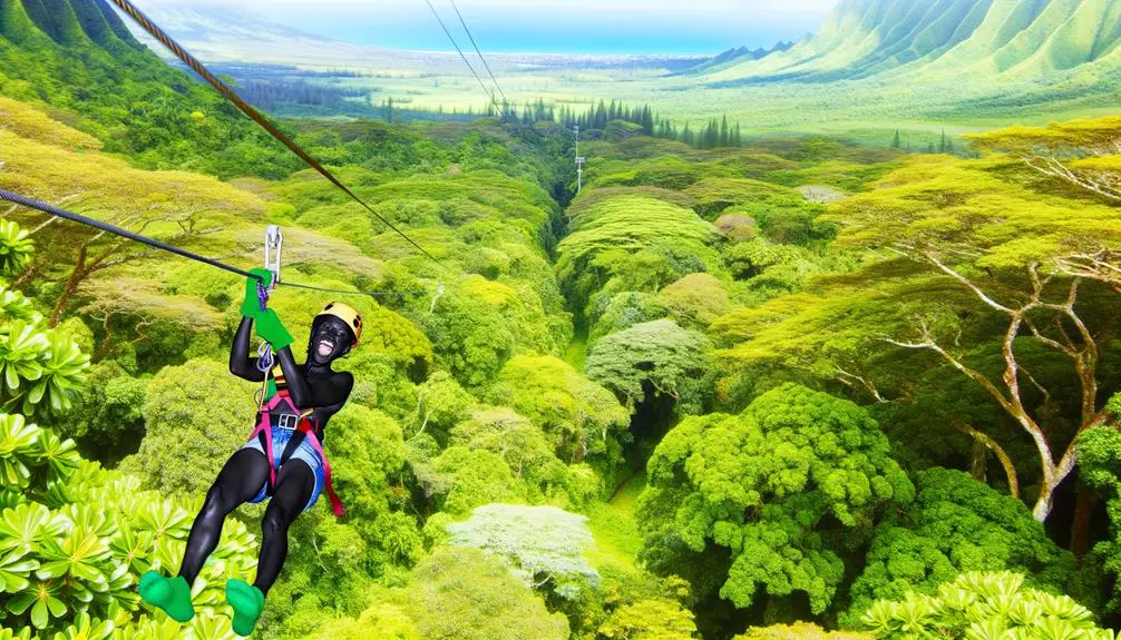 ziplining in kauai s breathtaking nature