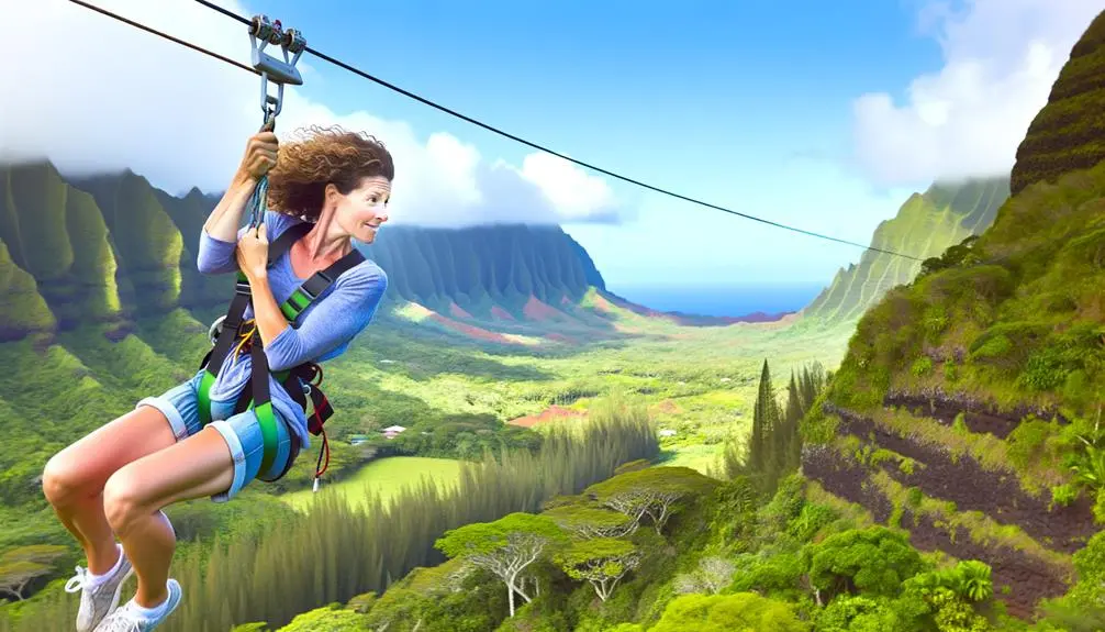 ziplining in kauai s thrilling adventure