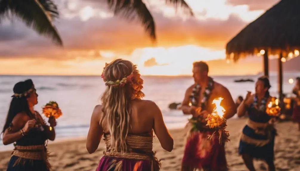 beachfront luau in kauai