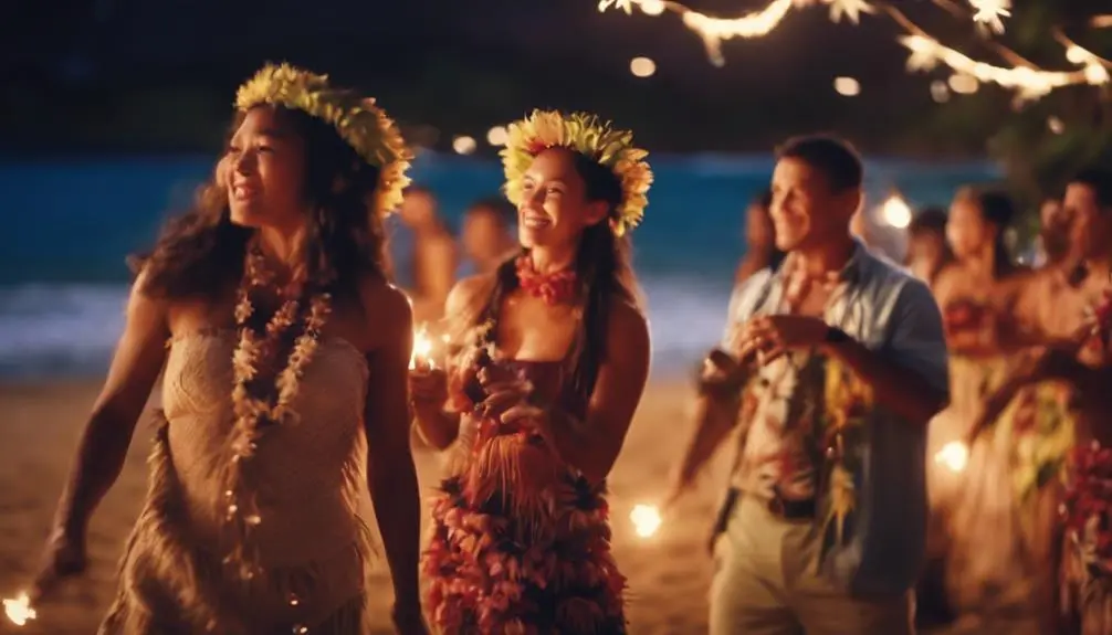 beachfront luau with love