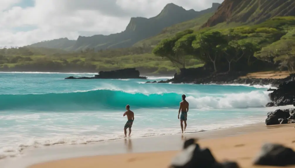 beautiful sandy beach hawaii