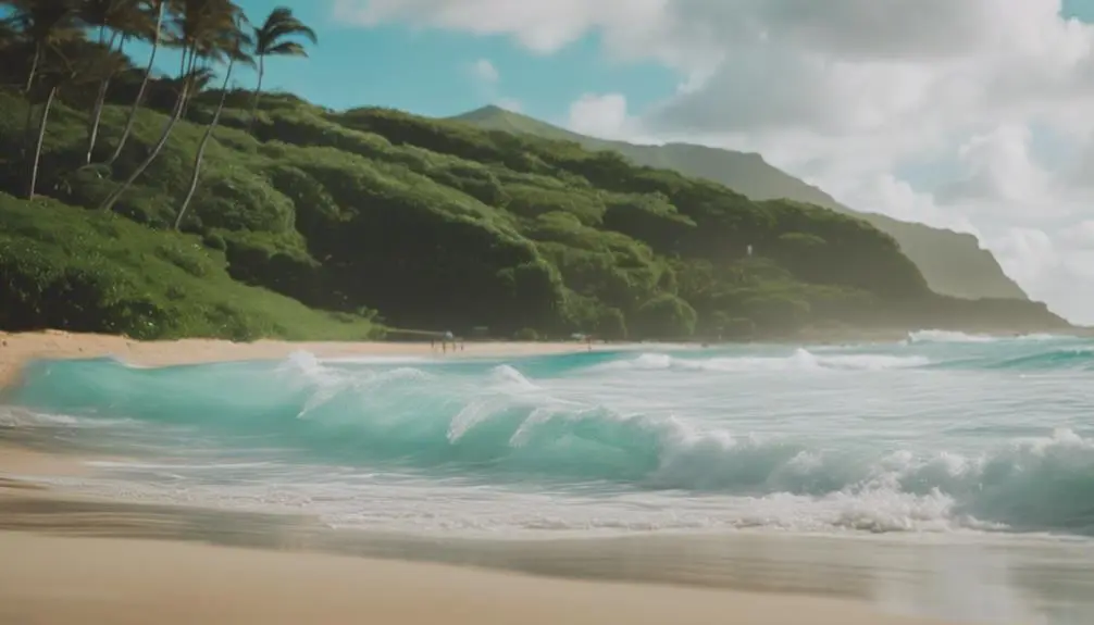 beautiful sandy shoreline paradise