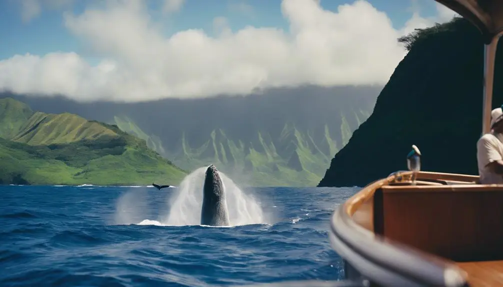 engaging family whale watching