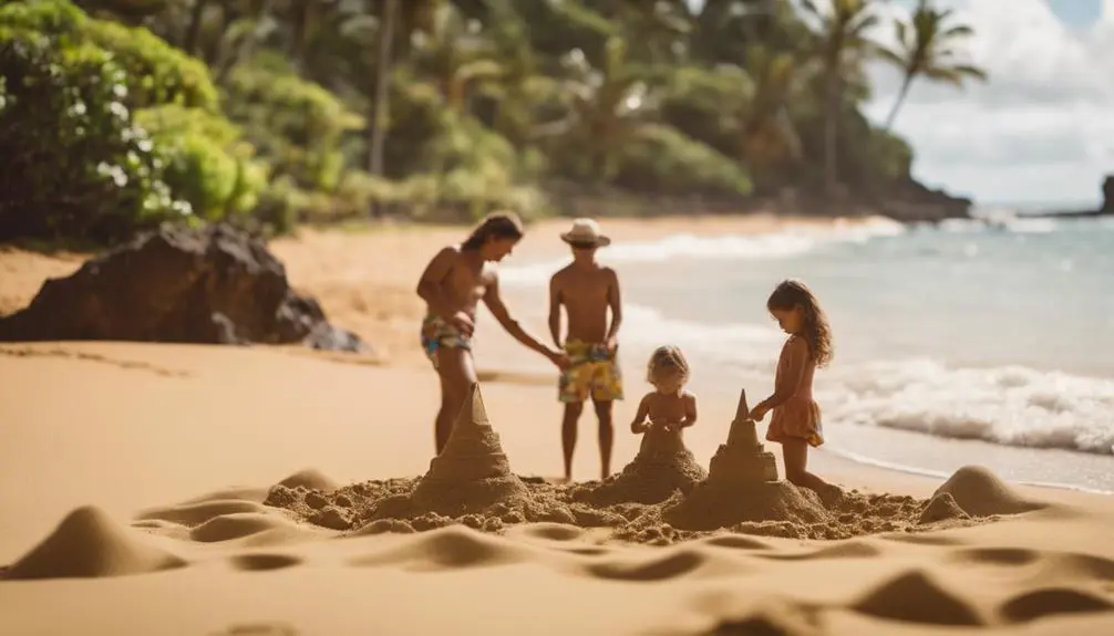 enjoying the beach together