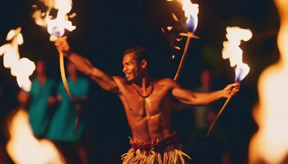 exciting fire knife show