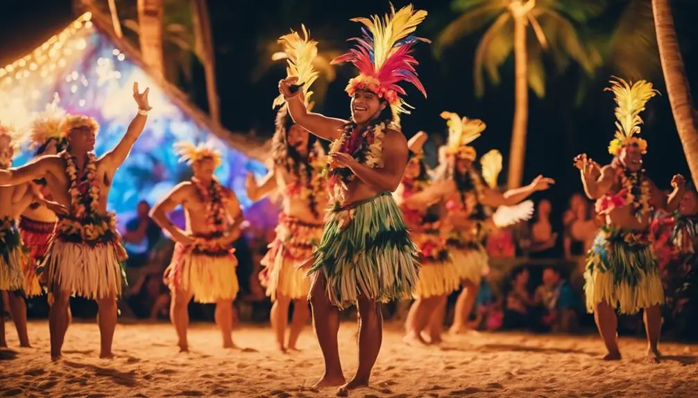 exciting luau performance in kauai