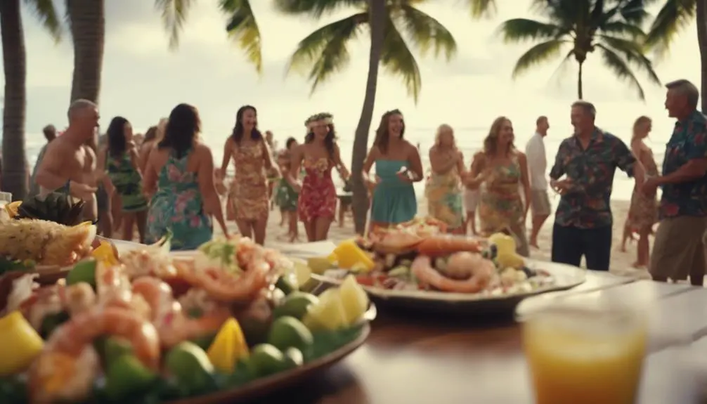 family friendly luau dining