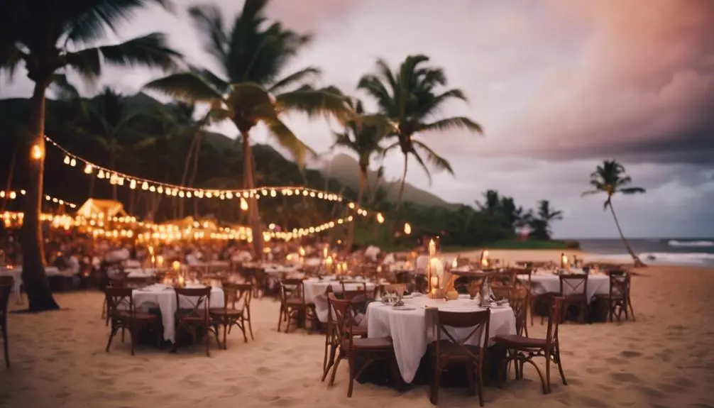 hawaiian luau at dawn