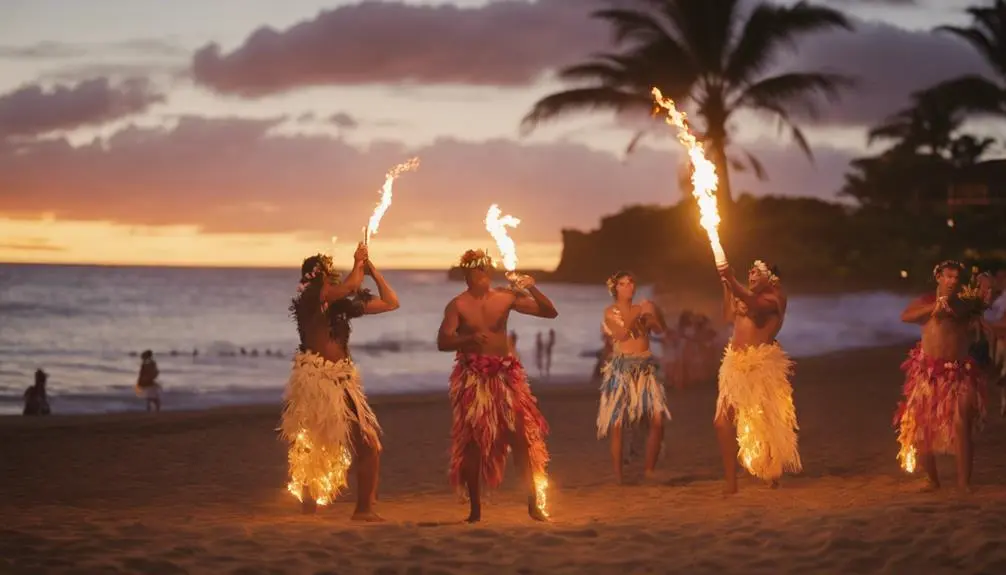 hawaiian luau on beach
