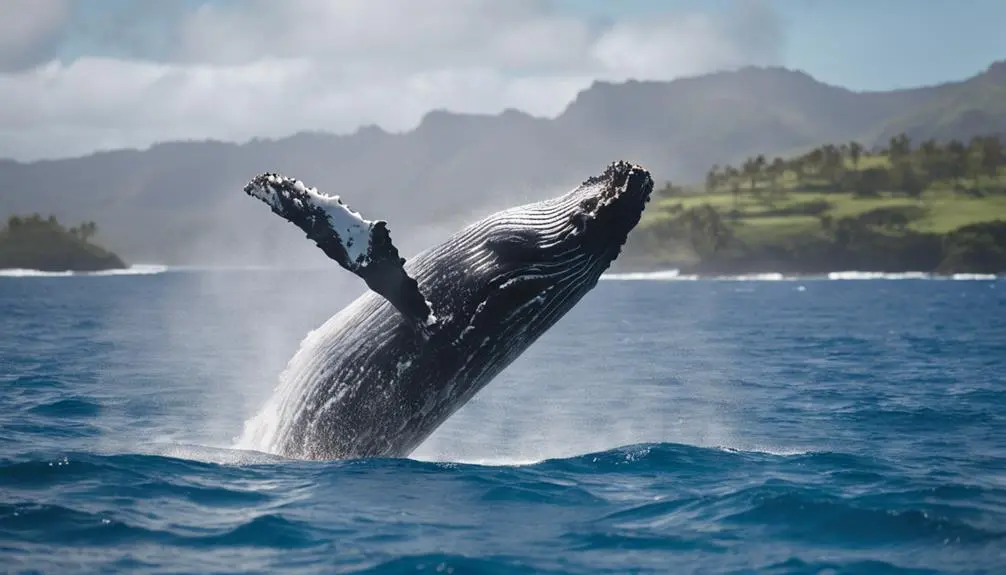 peak whale watching months