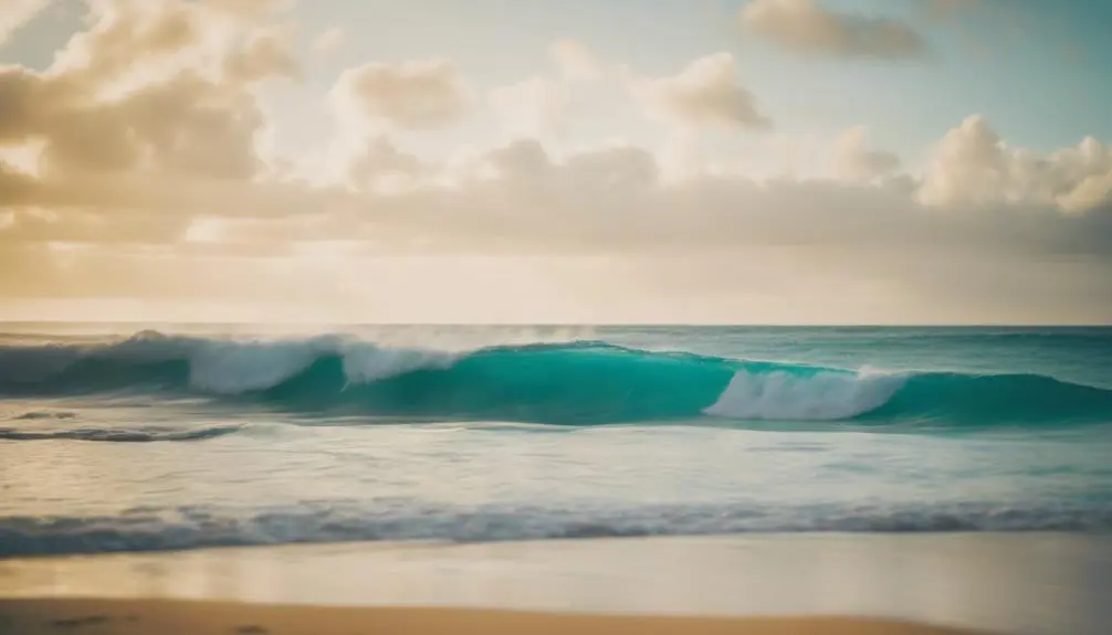 remote beach with beauty