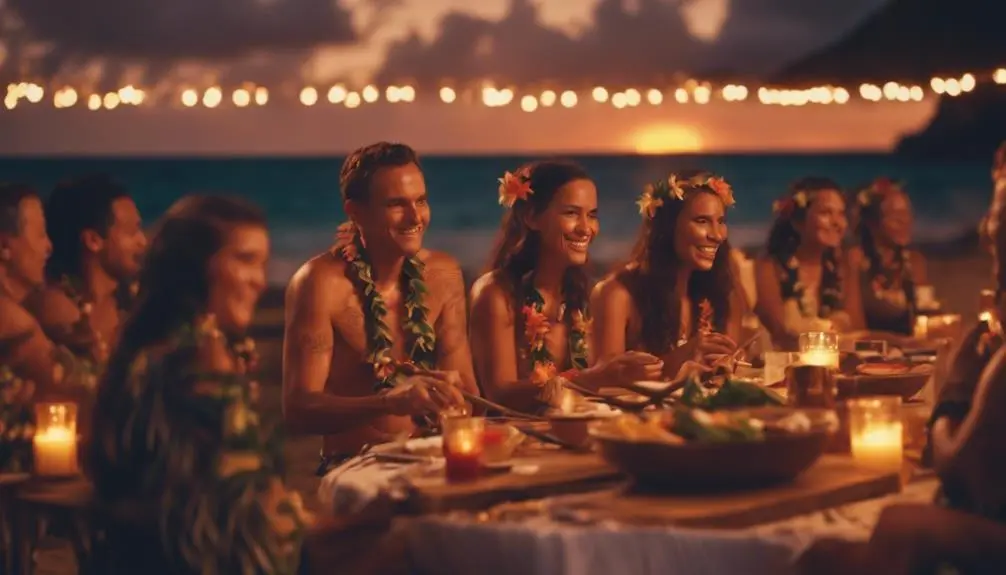 romantic beachfront kauai luau