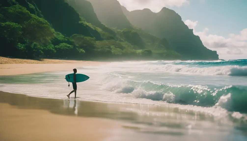 scenic beach with caves