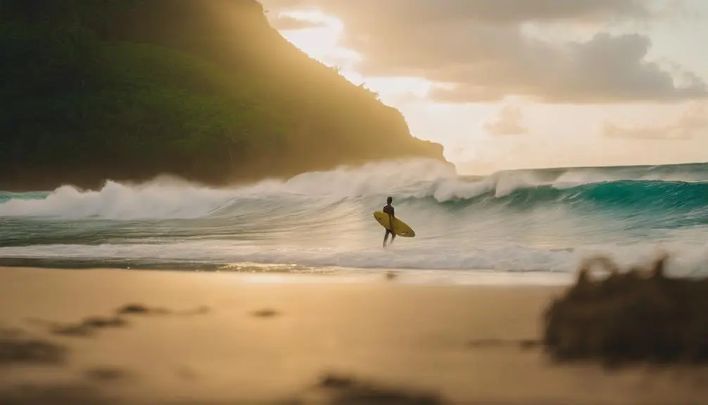 secluded beaches beckon surfers