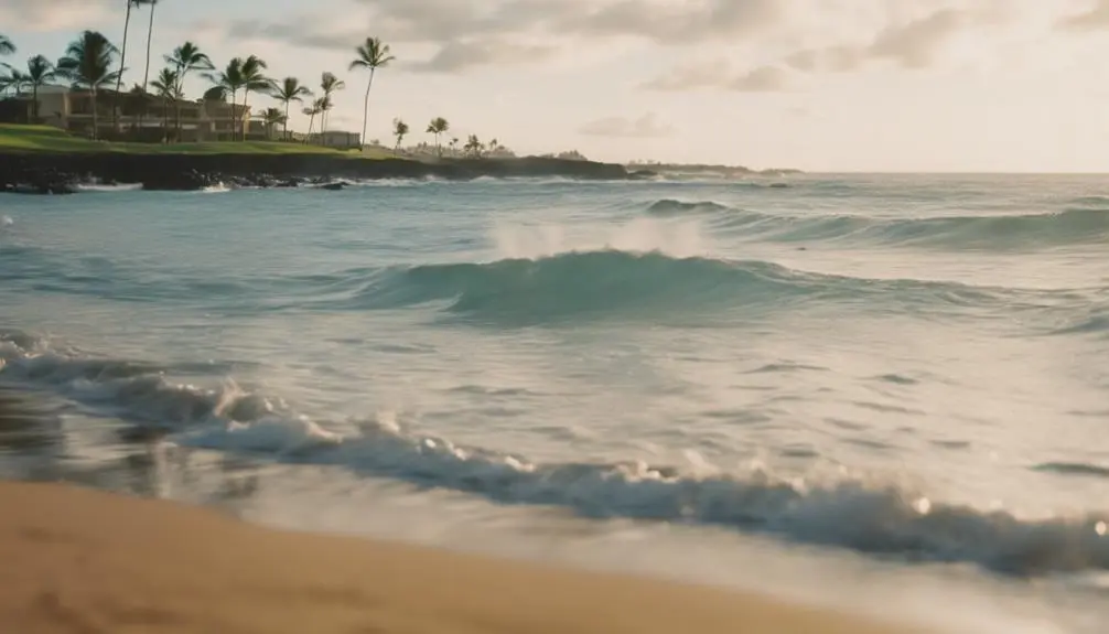 sunny beach in hawaii