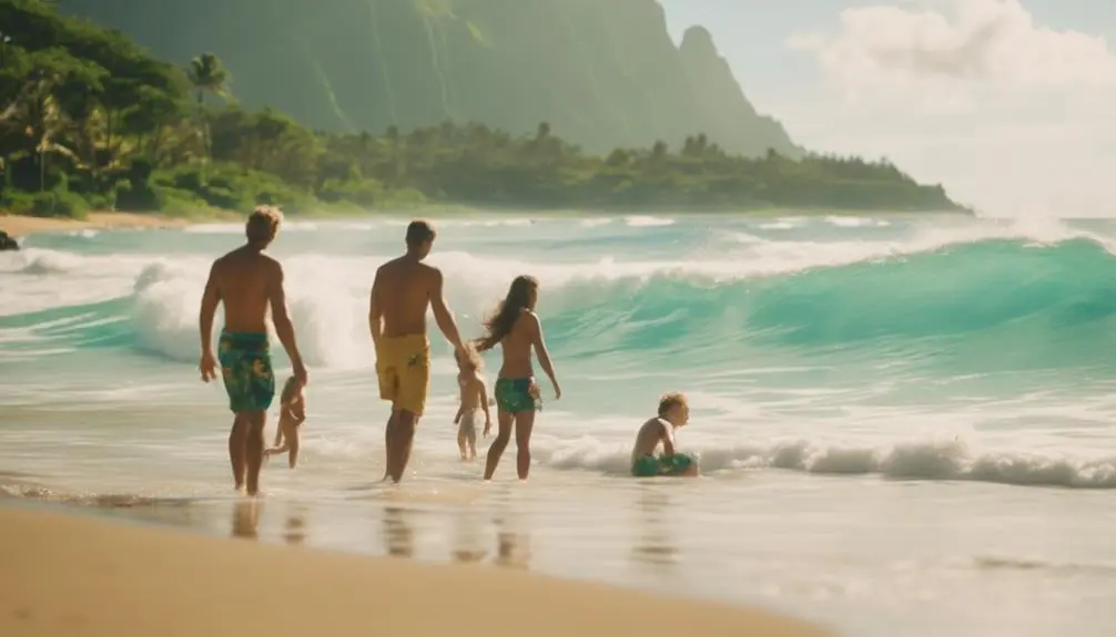 surfing at anahola beach