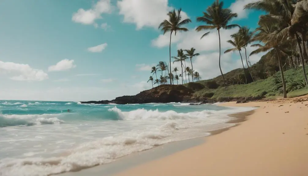 surfing at prince kuhio