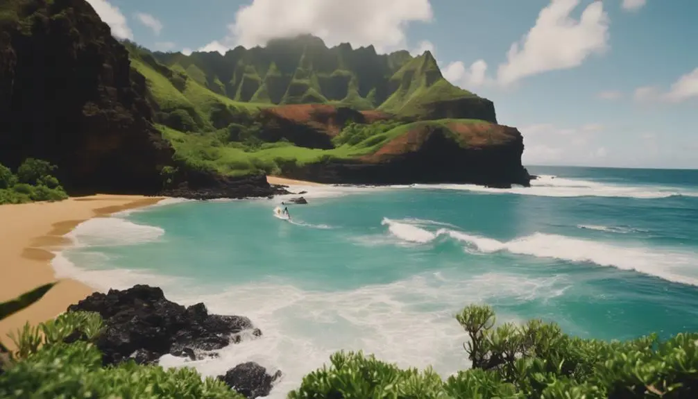 surfing gems in kauai
