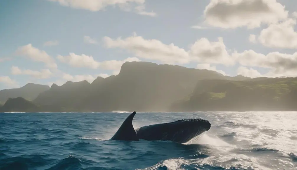 whale watching in kauai