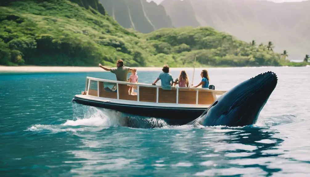 whale watching in kauai