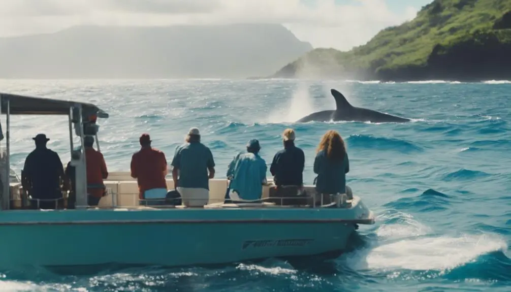 whale watching in kauai