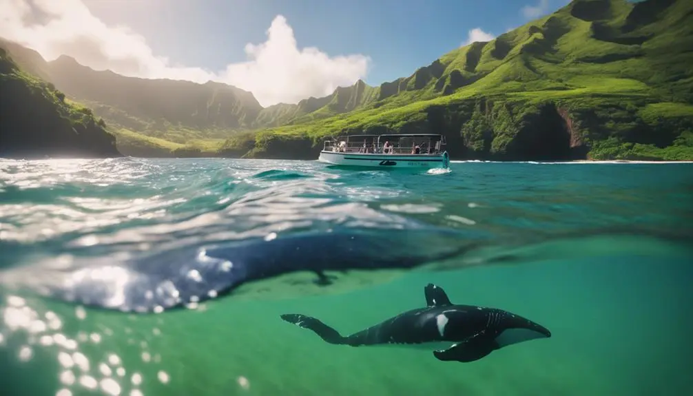 whale watching in kauai