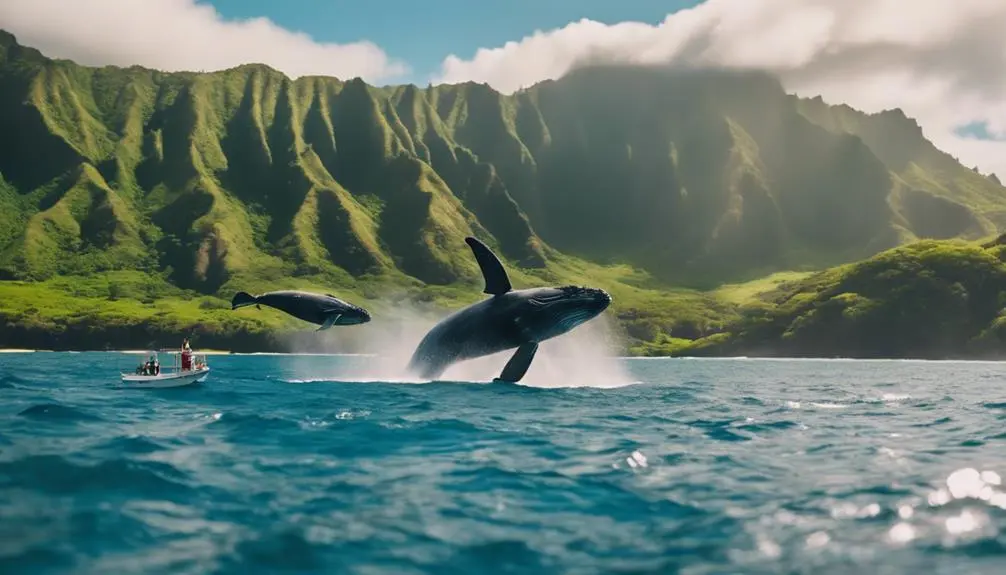 whale watching in kauai