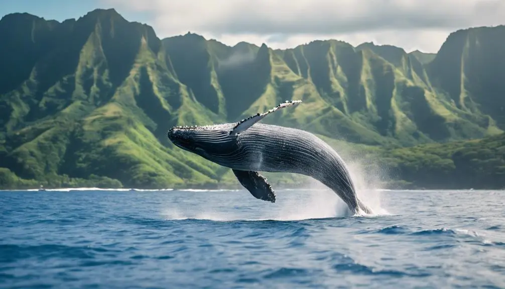 whale watching in kauai