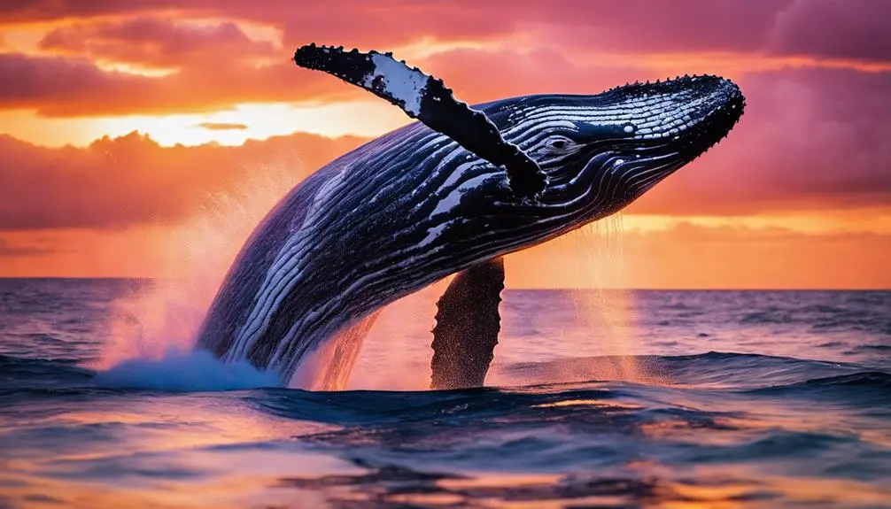 whale watching in the afternoon